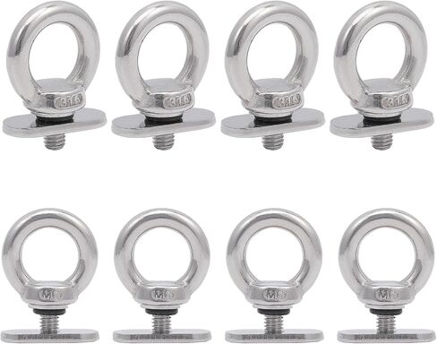 8 قطعة 316 المسار جبل التعادل أسفل الثقوب الفولاذ المقاوم للصدأ قوارب الكاياك المسار جبل التعادل أسفل العيينة السكك الحديدية لقوارب الكاياك قارب بنجي الحبل أو الحبال in Kuwait