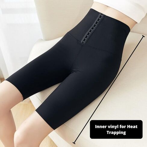 Nano Hertz Sauna Sweat Shapewear Shorts Pants Thigh Workout Suit Waist Trainer Weight Loss Sweatsuit Exercise Fitness Women in Saudi Arabia