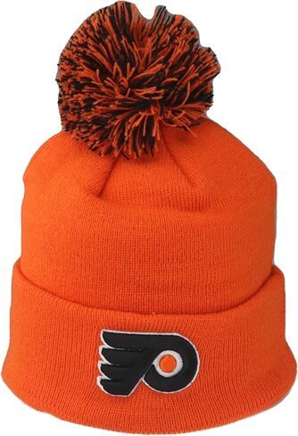 ZHATS Unisex Kid's NHL Officially Licensed Youth Beanie Pom Icon Team Color in Saudi Arabia