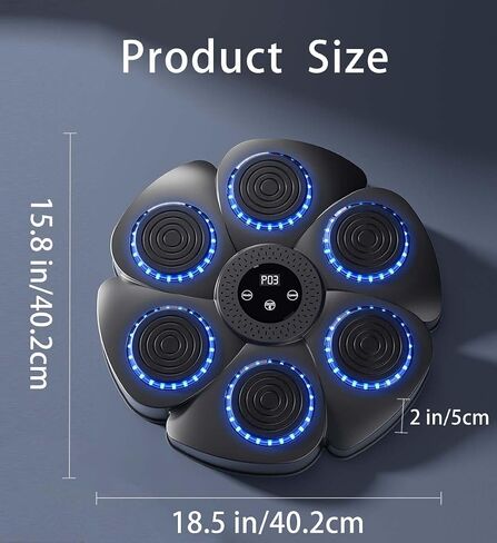 Music Boxing Machine with Boxing Gloves, Smart Bluetooth Boxing Equipment Wall Mounted Boxing Punching Pad with 9 Modes and 18 Speeds, Boxing Training Target Workout for Adults in Saudi Arabia