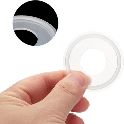 PATIKIL 20pcs Tri Clamps Gasket, 50.5mm OD 22.9mm ID Sanitary TC Tri Clamps Gasket Tri Pipe Silicone Ferrule Washers Tube Fittings O Ring Seal Gaskets for Dairy Brewing Winery Equipment in Saudi Arabia