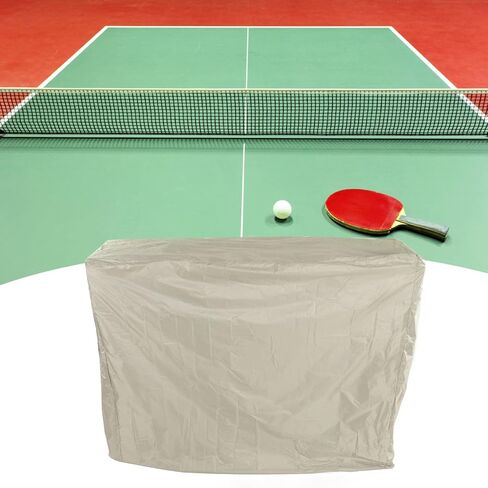 BORDSTRACT Ping Pong غطاء طاولة تنس الطاولة غطاء غبار لتنس الطاولة في الهواء الطلق غطاء طاولة Ping Pong قابل للطي غطاء عالمي قائم مقاوم للماء من الأشعة فوق البنفسجية حماية الرباط (155 * 75 * 144 سم - بيج) in Saudi Arabia