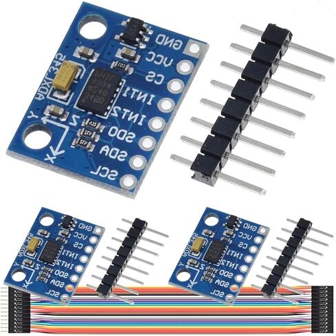 3 قطعة GY-291 ADXL345 الرقمية 3 محاور تسريع وحدة إمالة الجاذبية IIC/SPI نقل لاردوينو مع كابل دوبونت in Kuwait