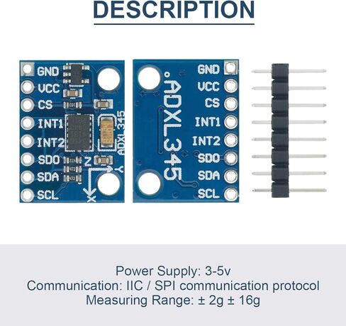 3 قطعة GY-291 ADXL345 الرقمية 3 محاور تسريع وحدة إمالة الجاذبية IIC/SPI نقل لاردوينو مع كابل دوبونت in Kuwait