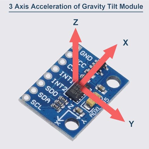 3 قطعة GY-291 ADXL345 الرقمية 3 محاور تسريع وحدة إمالة الجاذبية IIC/SPI نقل لاردوينو مع كابل دوبونت in Kuwait