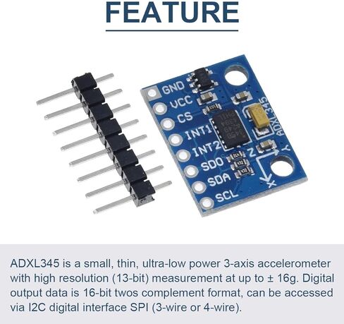 3 قطعة GY-291 ADXL345 الرقمية 3 محاور تسريع وحدة إمالة الجاذبية IIC/SPI نقل لاردوينو مع كابل دوبونت in Kuwait