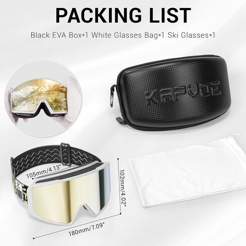 KAPVOE ski goggles Magnetic lens, Anti-fog, UV400 protection, Suitable for men, women and teenagers K719 in Saudi Arabia
