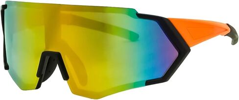 Calabria 7753RV Shield Cycling Sunglasses Mens Womens Mirrored Outdoor Sport Sun Wrap Around Shades UV400 Fishing in Saudi Arabia