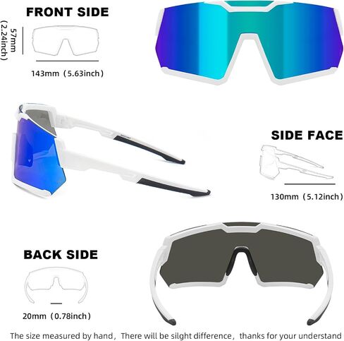 Z87 Safety Sports Sunglasses for Men Women for Running Cycling ANSI Z87 TR90 Frame UV400 Protection in Kuwait