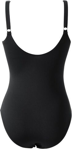 RXRXCOCO Women Sexy Cutout One Piece Swimsuit Tummy Control Ribbed Bathing Suit Plunge V Neck Swimsuits in Saudi Arabia