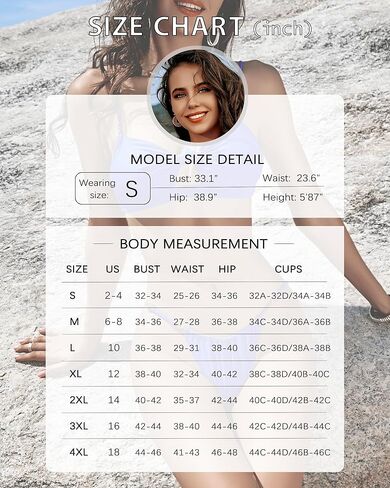 Honlyps Womens High Waist Swimsuit Brazilian Thong Sexy Bikini Set 2 Piece Triangle Bathing Suit Knot in Kuwait