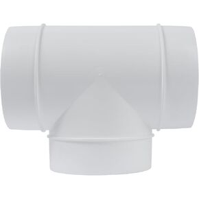 4" Inch 3-Way T-Shape Duct Connector, Duct Splitter with Hose Junction. Hose Connector, 3 Way Split for Flexible Hose Pipe. Great Strenght and Flexibility with ABS Plastic.