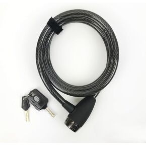 OnGuard 6-Foot Straight Hardened Security Steel Cable Key Bike Lock with Light-Up Key