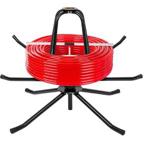 Heavy Duty PEX Piping Uncoiler for 3/8'' to 1'' Pex Tubing, Multi-function Foldable Pipe Dispenser, Potable Water PEX Tubing Decoiler Maximum Load of 440 Pounds