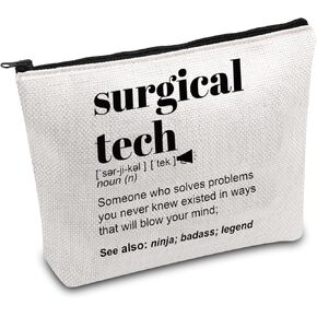 FOTAP Surgical Tech Gift Nurse Anesthetist Cosmetic Bag Surgical Nurse Gift CRNA Gift Anesthesia Tech Gift Surgical Technologist Gift (Surgical tech)