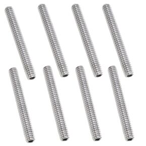 yukata Hex Socket Set Screws 304 Stainless Steel Full-Thread Cup Screws Hex Socket Screws Headless Fastening Screws Wrench Screws (1/4-20 x 2) inches 8pcs
