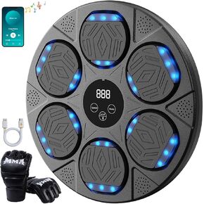 Music Boxing Machine Smart Bluetooth Boxing Equipment with Gloves Boxing Machine Wall Mounted Music Workout Machine