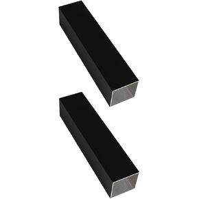 Black Aluminum Square Tubing 2Pcs 30mm x 30mm x 150mm Long Wall Thickness 1.2mm, 2 Pack 1.2 inch 1.2" Aluminum Square Tube Black Color 1.2 x 1.2 x 0.05 x 5.91" inch (Appr)