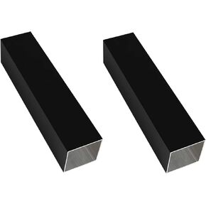 Black Aluminum Square Tubing 2Pcs 40mm x 40mm x 300mm Long Wall Thickness 1.2mm, 2 Pack Aluminum Square Tube Black Color 1.6 x 1.6 x 0.05 x 11.81" inch (Appr)