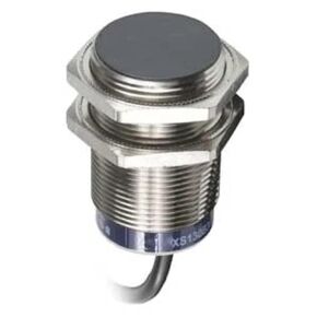 XS630B1MBL2 Universal Series Inductive Proximity Sensor, Multi-Function, Metal 30-mm Barrel, 2-Wire AC/DC Wiring, PNP Input, NC Output, 2-m Electrical Cable