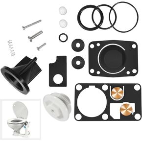 Bonbo 29045 Replacement for Jabsco Twist N Lock Marine Manual Toilet Service Kits for 29090-2000 Compact & 29120-2000 Household Toilet Pump Assemblies 1998 1999 2000 2001 2002 2003 2004 2005 2006 2007