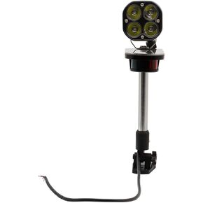 Led Boat Lights, Waterproof Boat Spotlight with Red/Green Navigation Lights for Pontoon Yacht and Small Boat