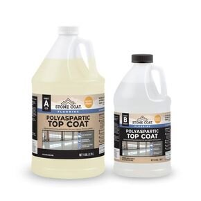 Stone Coat Countertops Polyaspartic Top Coat for Deep Pour Epoxy Projects for Home, Industrial Grade Gloss Finish for Professional Results, UV Stable & Incredibly Durable, DIY Friendly (1.5 Gal Kit)