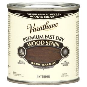 Rust-Oleum 262025 Dark Walnut Varathane Premium Fast Dry Wood Stain, 2 Pint Can (Pack of 4)