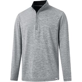 بلوفر روان بسحاب ربعي للرجال أداء جاف برقبة وهمية نحى رياضة جولف غير رسمية للرجال 1/4 بلوفر بسحاب بلوزات in Kuwait