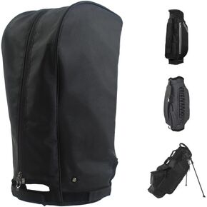Golf Bag Cover 1680D Nylon Waterproof and dust Cover 8.5-9.5 ""Ball Head Frame Suitable, BLACK