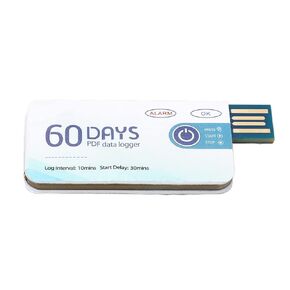 Disposable USB Temperature Recorder, Temperature Data Logger Recorder Up to 10000 Groups Storage, Cold Chain Shipping Temperature Chart Recorder with PDF Report