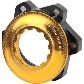 Pilipane bikes Center Lock , Including Lock Ring(Black+Gold) , Aluminum Center Lock hubs to 6 bolts Disc Brake Rotor Adapter for Converting Mountain Bikes Center Lock hubs to fit 6 Hole Rotors