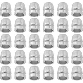 Create idea 30pcs Axe Round Handle Wedge Metal Hammer Wedge Axis Claw Wedge Handle Diameter 10mm for Different Types of Hammers Axe and Other Tools, Silver
