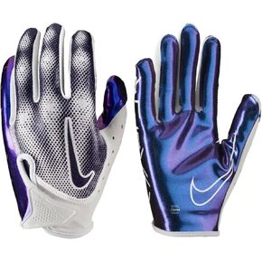 Nike Vapor Jet Magnagrip+ Palm Football Receiver Gloves - White/Iridescent (Men's, 1 Pair)