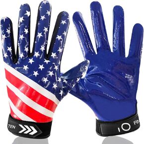 Football Gloves Youth Adult Pro 3.0 Upgrade Ultra Stick Palm Receivers Flexible Silicone High Grip Receiver Glove for Kids Boys Men Women