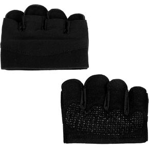 2pcs Weight Lifting Gym Workout Gloves Partial Glove for Calluses Spots Short Micro Glove Grip Pad with Full Palm Protection&Extra Silicone Grip Lightweight Breathable Fitness Glove for Exercise Train