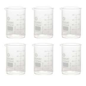 Sciencent Glass Beaker Sets (100mlX6)