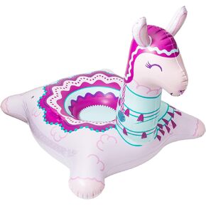 BigMouth Inc Large 48" Inflatable Snow Tube for Kids and Adults, Durable Winter Toy for Tubing & Sledding - Llama