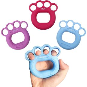 Hand Grip Strengthener & Finger Exerciser – Build Grip, Wrist & Forearm Strength – Rehab, Arthritis, Carpal Tunnel Relief – Ideal for Musicians, Climbers, Seniors & Therapy (3 PCS)