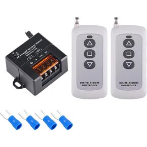 Linear Actuator Controller with Remote Control, Wireless Winch Remote,12v Linear Actuator Switch of 10A/DC5V to 48V, Remote Control Distance 328 ft,for Linear Motion actuators,Winch.