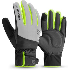 ROCKBROS Winter Gloves for Cold Weather Cycling Gloves for Men Women Water Resistant Touch Screen Windproof Thermal Gloves for Running Cycling Driving Hiking