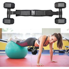 New Upgraded Hip Thrust Fitness Belt for Dumbbells, Portable Slip-Resistant Hip Thrust Band with Adjustable Safety Buckle, Soft Dumbbell Strap Great for Hip Thrusts, Glute Bridges, Squats