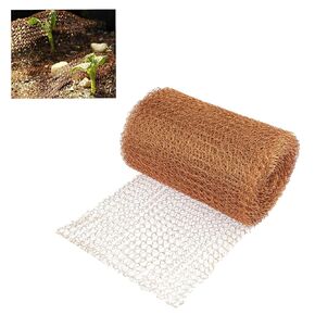 A roll of Copper mesh 5 Inch x 36ft - Rust Proof Copper mesh roll - Hole Plug - Hole Filler - Suitable for Blocking Holes, Gardening, Rodents, Bats, and Snails