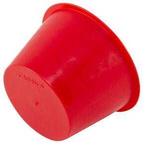Caplugs 99394315 Plastic Tapered Cap and Plug. T-21A, PE-LD, Cap OD 1.668" Plug ID 2.163", Red (Pack of 40)