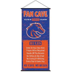 College Flags & Banners Co. Boise State Broncos Man Cave Fan Banner Scroll