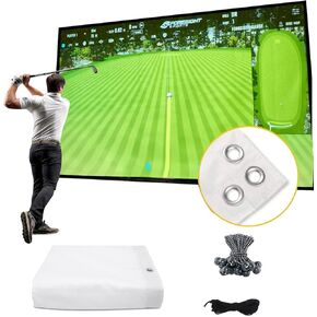 Golf Simulator Impact Screen（118 * 78 98 * 98 118 * 118 118 * 138） for Golf Training, Indoor Golf Simulators, Washable Golf Impact Screen for Golf Practice