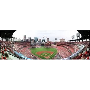 Busch Stadium - Baseball Field - 36x12 Matte Poster Print Wall Art Sports Decor Unframed Wall Art Print Poster Home Decor Premium baseball Poster Print Wall Art Ball Park Image Baseball Posters Baseball Parks