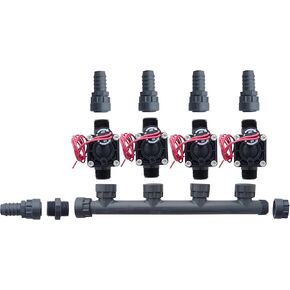 Hunter PGV100-MM 4 Zone Dura Manifold Valve Kit Without Flow Control - Barb PGV100MM (4 Zone)