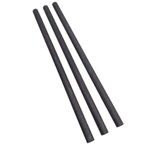 3pcs Dia. 8mm Length 200mm 99.99% Graphite Electrode Cylinder Rods