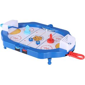 TOYANDONA Air Hockey Table Game Portable Mini Ice Hockey Desktop Classic Game Table Indoor Sports Gaming Set for Children Adults